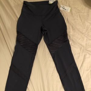 New, Never Worn Ankle High-Rise Gray Moto Leggings